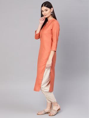 solid straight kurta - 16589280 - Standard Image - 2