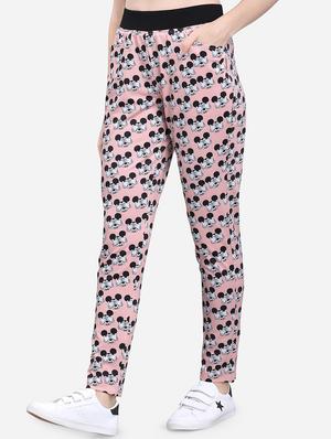 high rise quirky printed track pant - 16589669 - Standard Image - 2