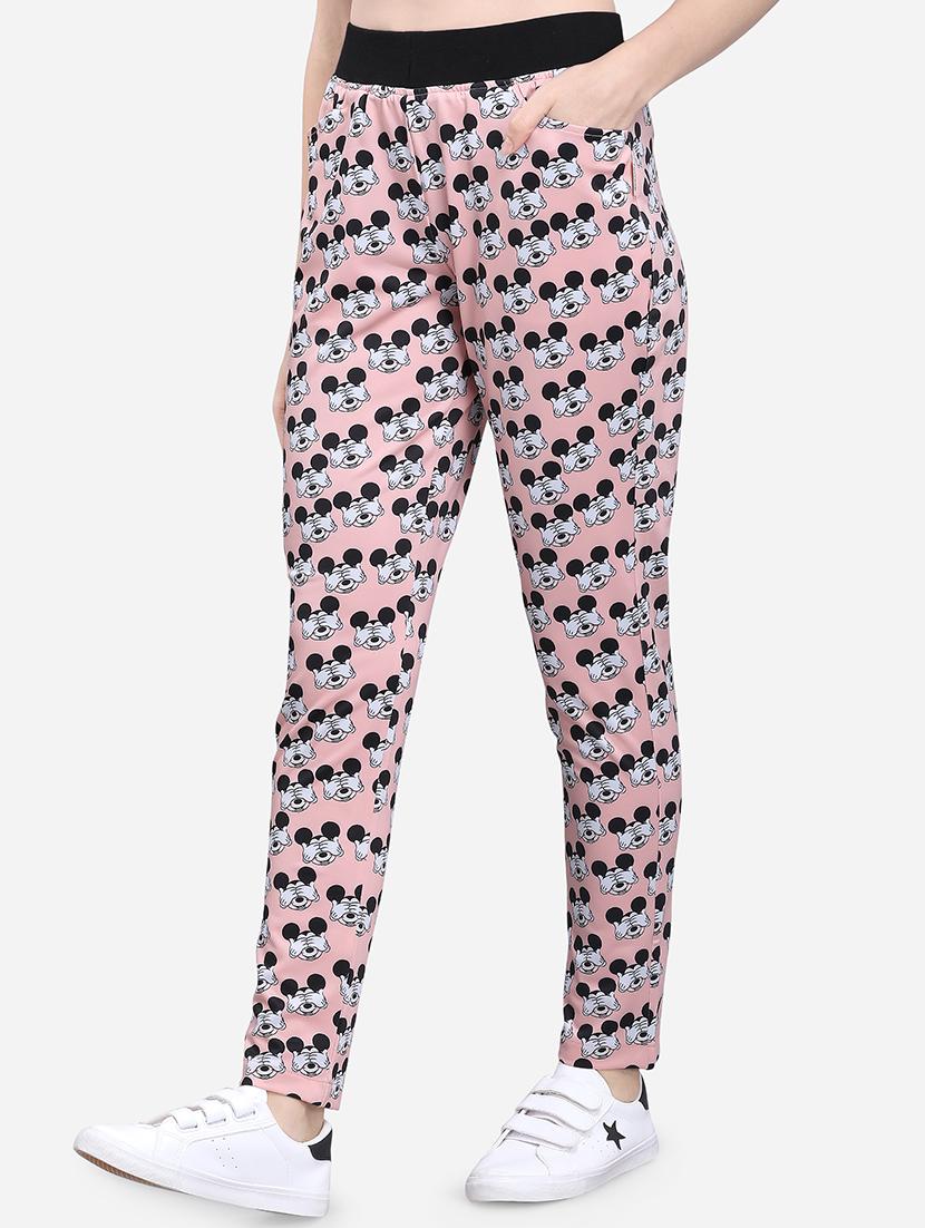 high rise quirky printed track pant - 16589669 - Zoom Image - 2