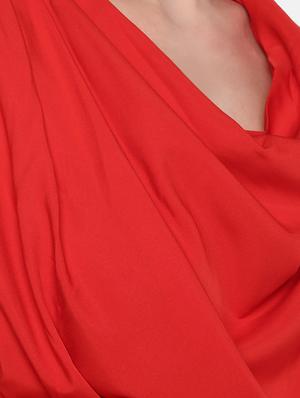 tie front cowl neck top - 16590709 - Standard Image - 5