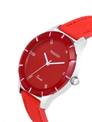 pinkish round dial analog watch pw-004 - 16591319 - Standard Image - 2