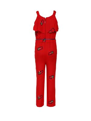 red rayon & jump suit - 16591333 - Standard Image - 2