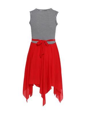 red asymmetric frock - 16591339 - Standard Image - 2
