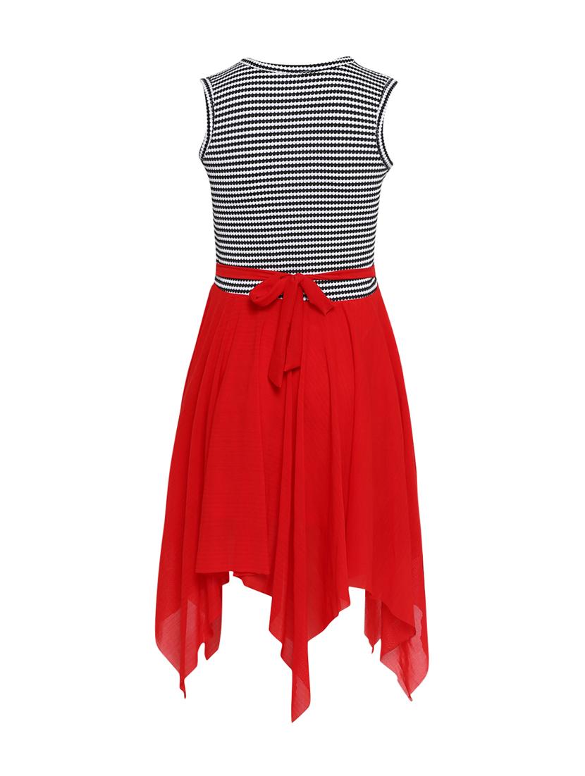 red asymmetric frock - 16591339 - Zoom Image - 2