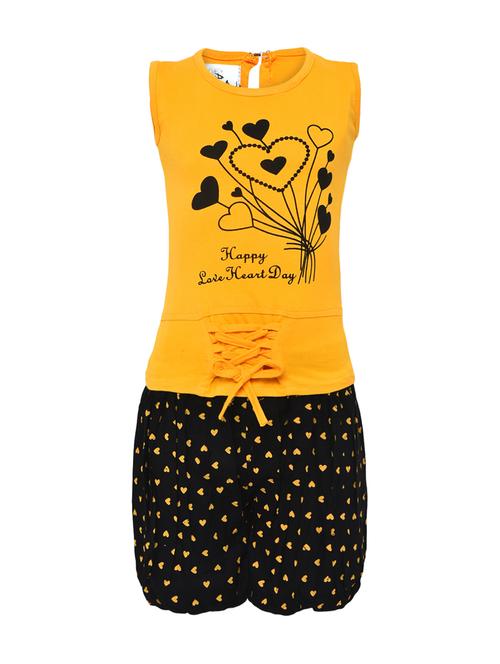 yellow cotton shorts set - 16591343 - Standard Image - 1