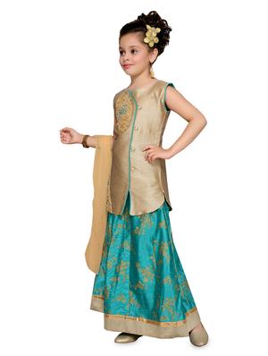 red silk blend lehnga choli - 16591370 - Standard Image - 2