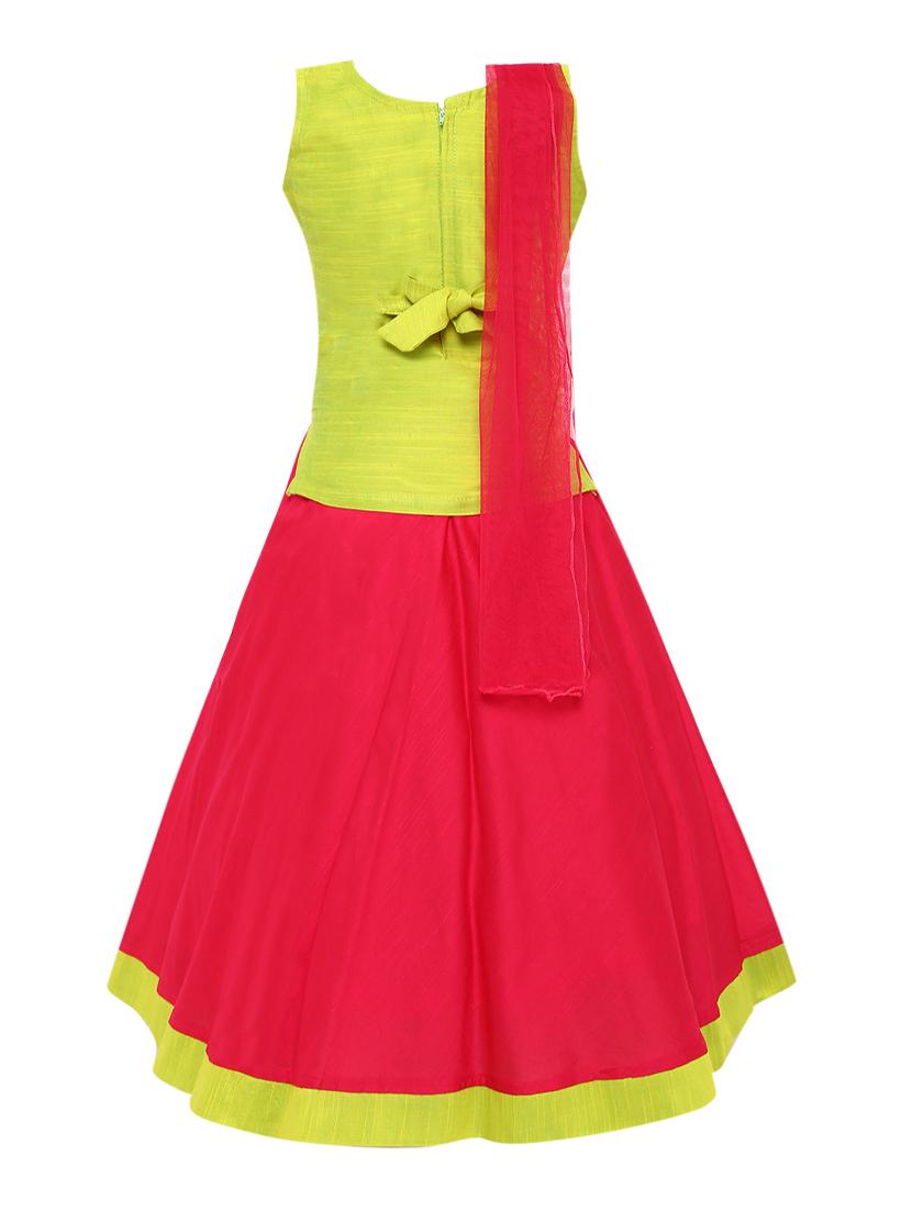 round neck embellished lehnga choli - 16591400 - Zoom Image - 2