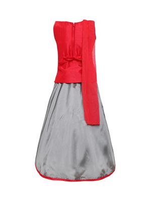red silk blend lehnga choli - 16591428 - Standard Image - 2