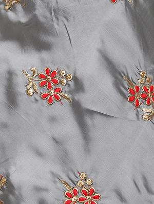 red silk blend lehnga choli - 16591428 - Standard Image - 5