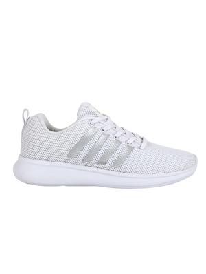 white mesh lace up sport shoes - 16591444 - Standard Image - 2
