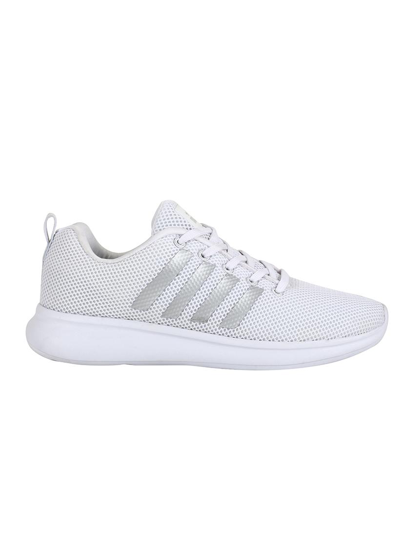 white mesh lace up sport shoes - 16591444 - Zoom Image - 2
