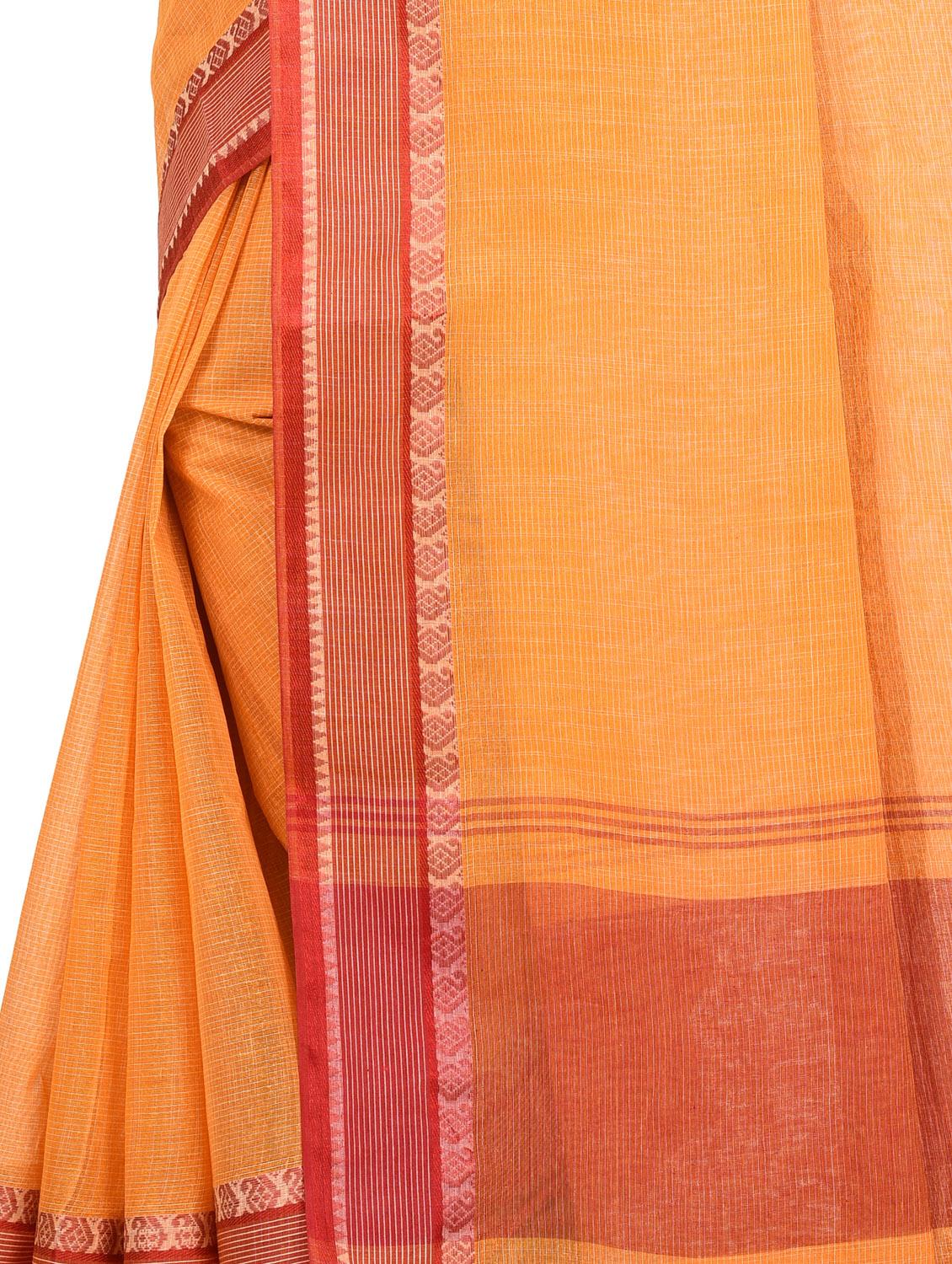 bordered tant saree - 16592126 - Zoom Image - 2