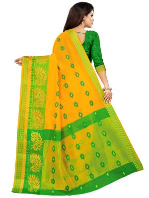 floral kanjivaram saree with blouse - 16592162 - Standard Image - 2