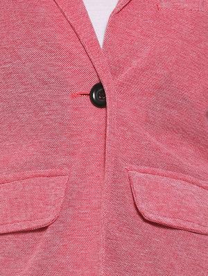 lapel neck contrast patch blazer - 16592276 - Standard Image - 5