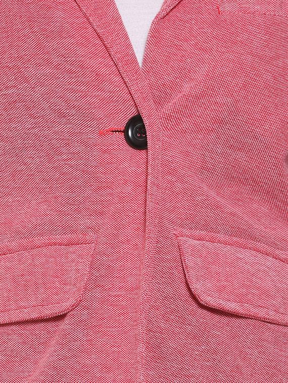 lapel neck contrast patch blazer - 16592276 - Zoom Image - 5