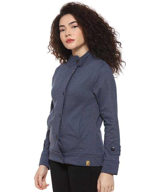 lapel neck windcheater jacket - 16592277 - Zoom Image - 2