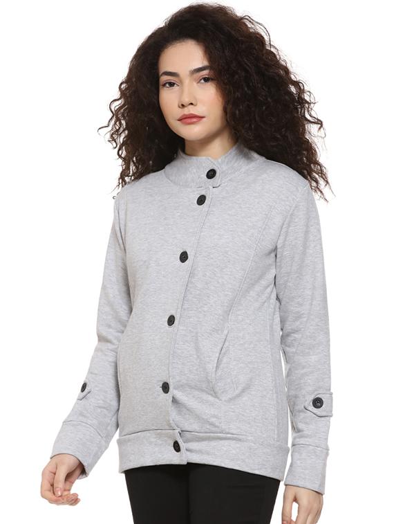 lapel neck windcheater jacket - 16592279 - Zoom Image - 2