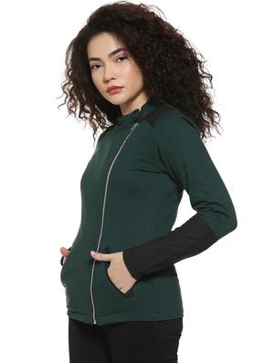 mock neck color block jacket - 16592284 - Standard Image - 2