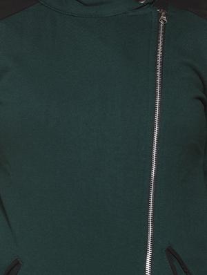 mock neck color block jacket - 16592284 - Standard Image - 5
