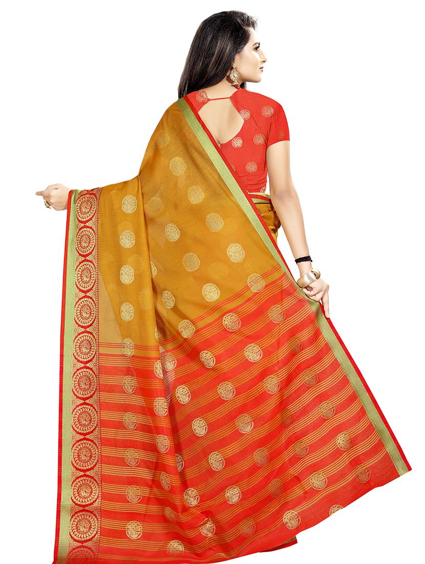 self-design banarasi saree with blouse - 16592355 - Zoom Image - 2