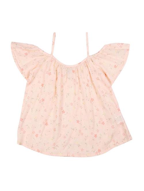 cold shoulder floral top - 16592993 - Very Small Image - 1