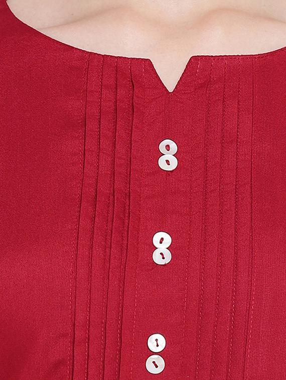 solid straight kurti - 16593160 - Zoom Image - 5