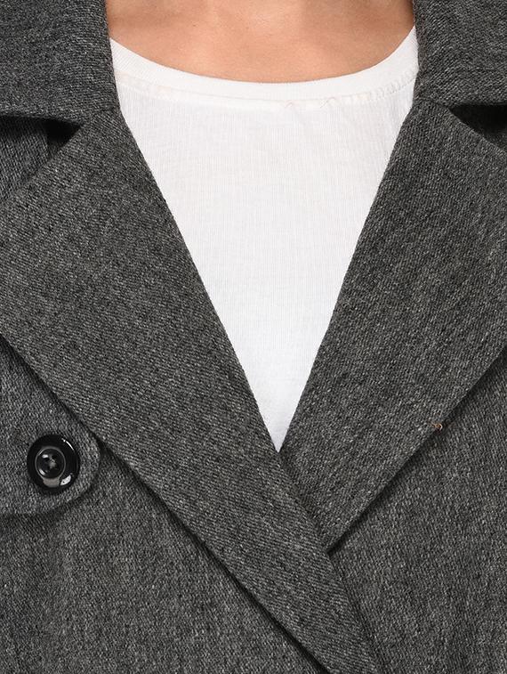 tie front double breasted coat - 16596001 - Zoom Image - 5