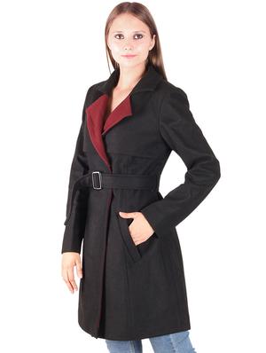 contrast detail belted overcoat - 16596008 - Standard Image - 2