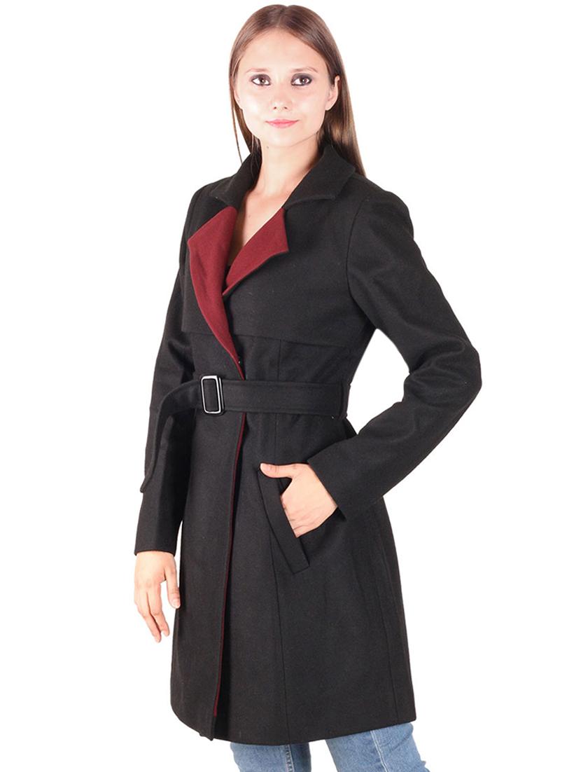 contrast detail belted overcoat - 16596008 - Zoom Image - 2