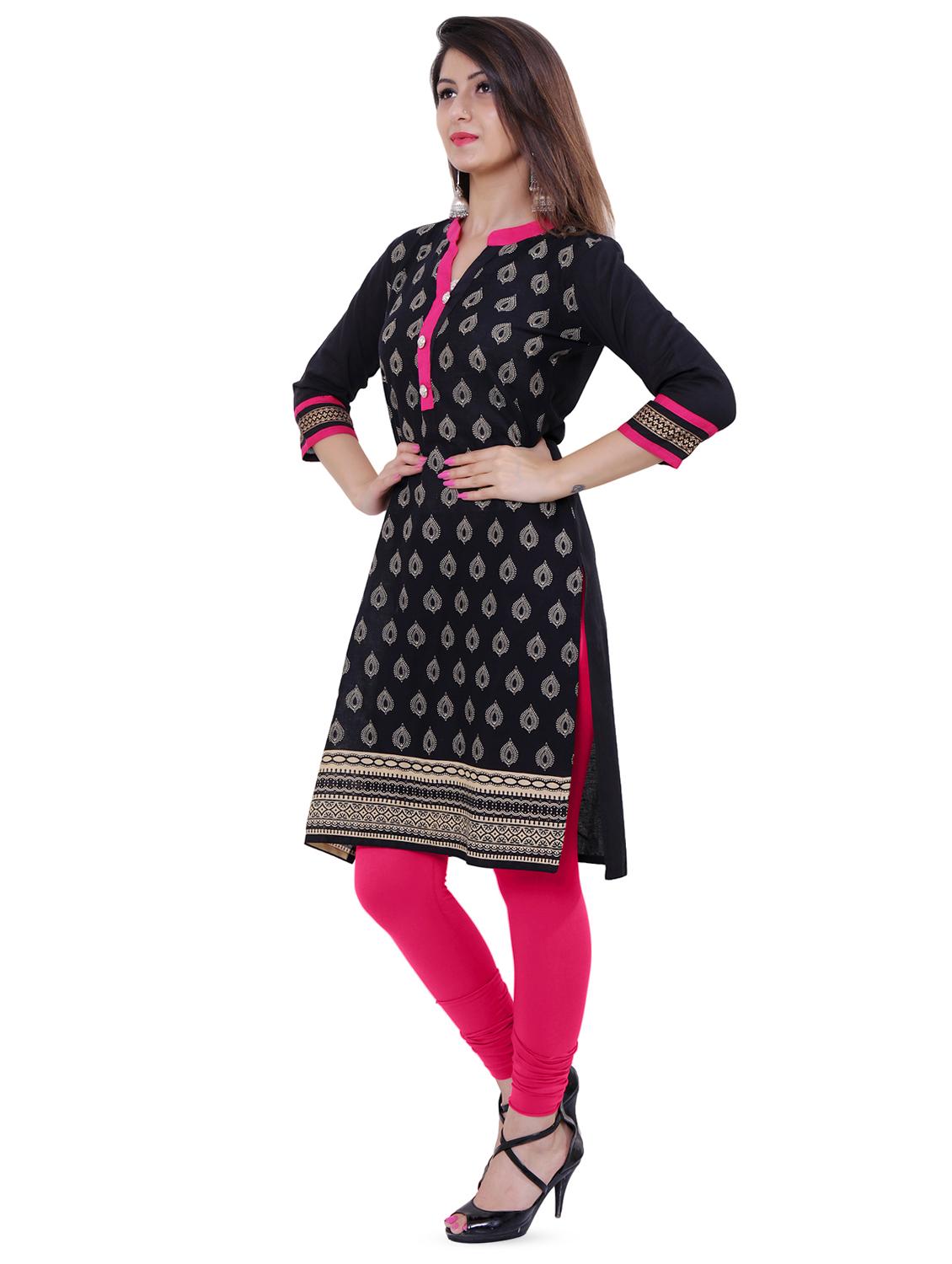 printed straight kurta - 16596558 - Zoom Image - 2