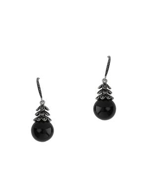 black metal drop earring - 16597041 - Standard Image - 2