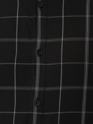 black checkered casual shirt - 16598117 - Standard Image - 5