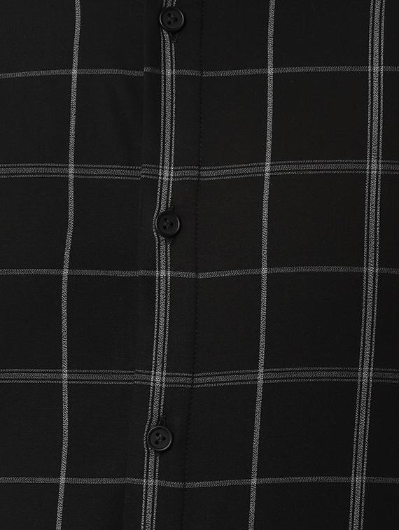 black checkered casual shirt - 16598117 - Zoom Image - 5