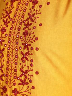 embroidered asymmetric kurta - 16598556 - Standard Image - 5