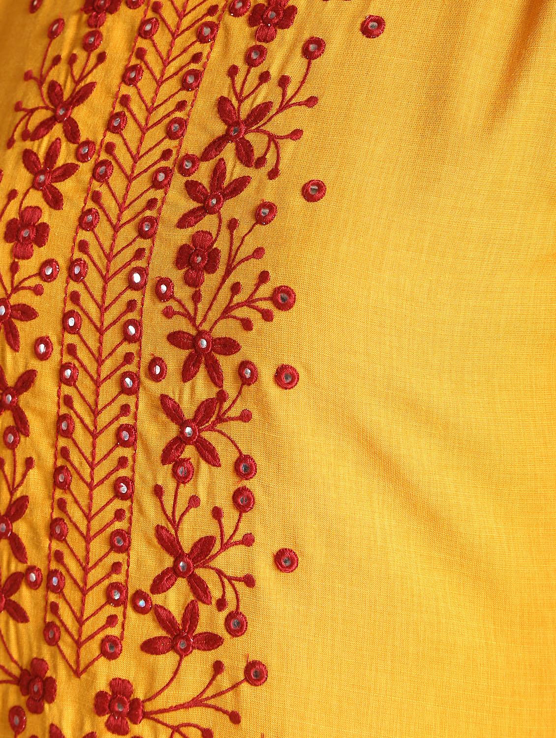 embroidered asymmetric kurta - 16598556 - Zoom Image - 5
