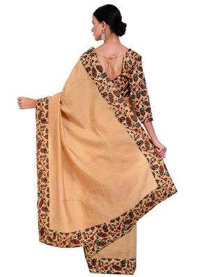 bordered bhagalpuri saree with blouse - 16599026 - Standard Image - 2