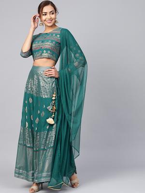 solid dupatta with lace border - 16599576 - Standard Image - 2