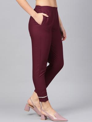 solid straight tapered pant - 16599677 - Standard Image - 2