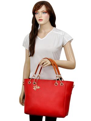 maroon cotton combo handbag - 16599917 - Standard Image - 5