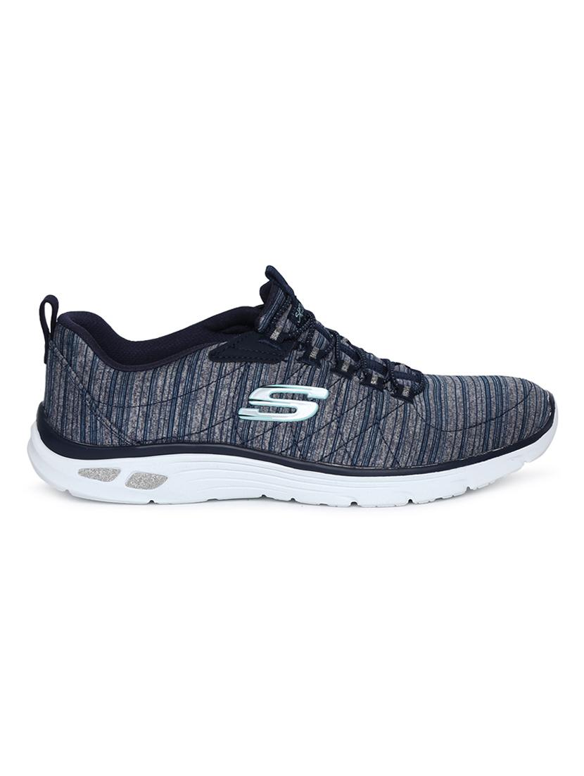 navy lace up sport shoes - 16600659 - Zoom Image - 2