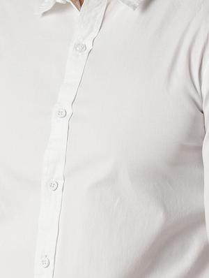 white taped casual shirt - 16600913 - Standard Image - 5