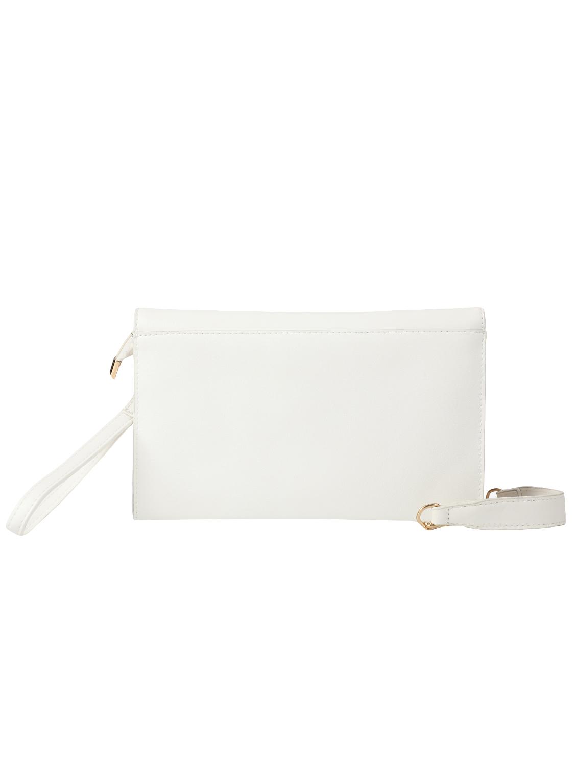 white leatherette (pu) regular clutch - 16600933 - Zoom Image - 2