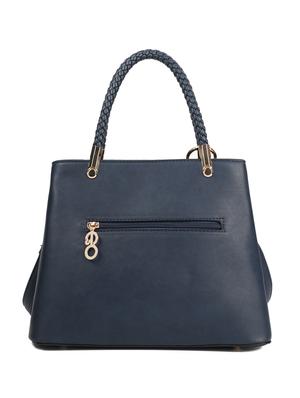 blue leatherette (pu) regular handbag - 16600966 - Standard Image - 2