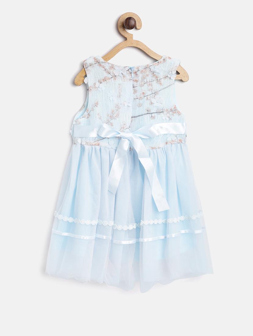 tie back floral applique frock - 16601510 - Zoom Image - 2