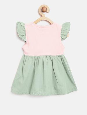 green applique cotton frock - 16601513 - Standard Image - 2