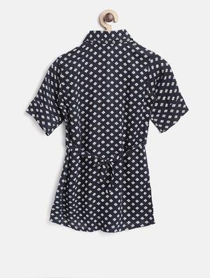 blue cotton frock - 16601525 - Standard Image - 2