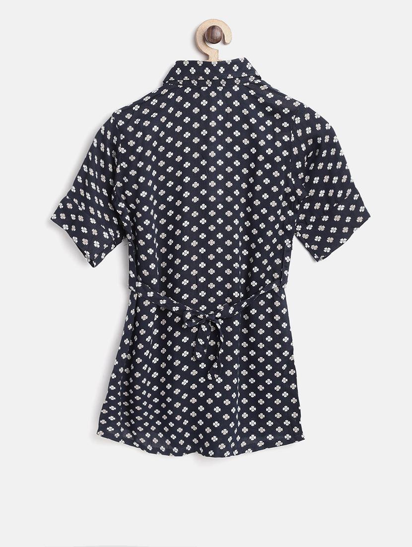 blue cotton frock - 16601525 - Zoom Image - 2