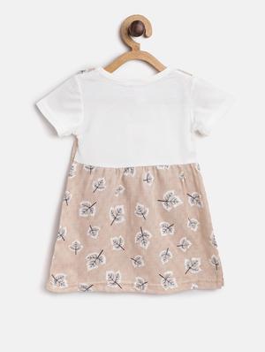 beige cotton frock - 16601548 - Standard Image - 2