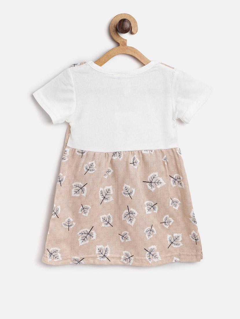 beige cotton frock - 16601548 - Zoom Image - 2