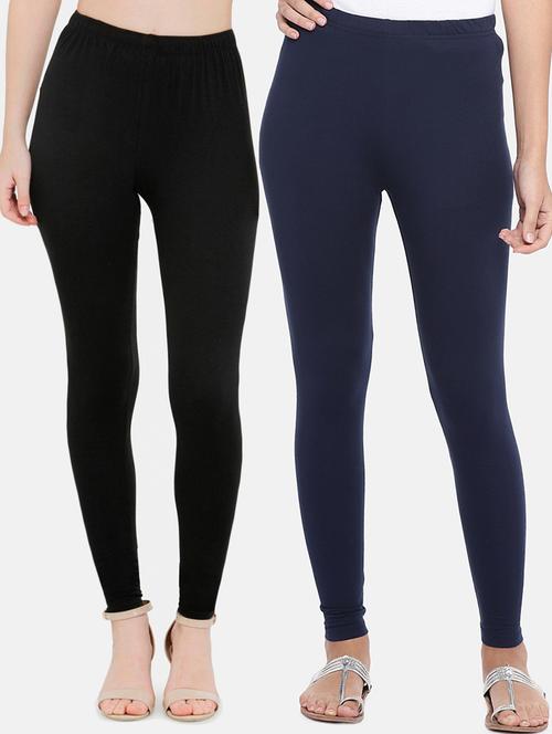 solid lycra legging - 16601809 - Standard Image - 1